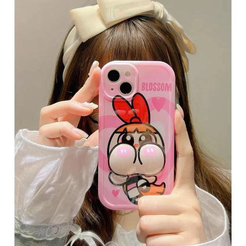 Puffy Powerpuff Girls Phone Case (For iPhones) - Bear Hugs