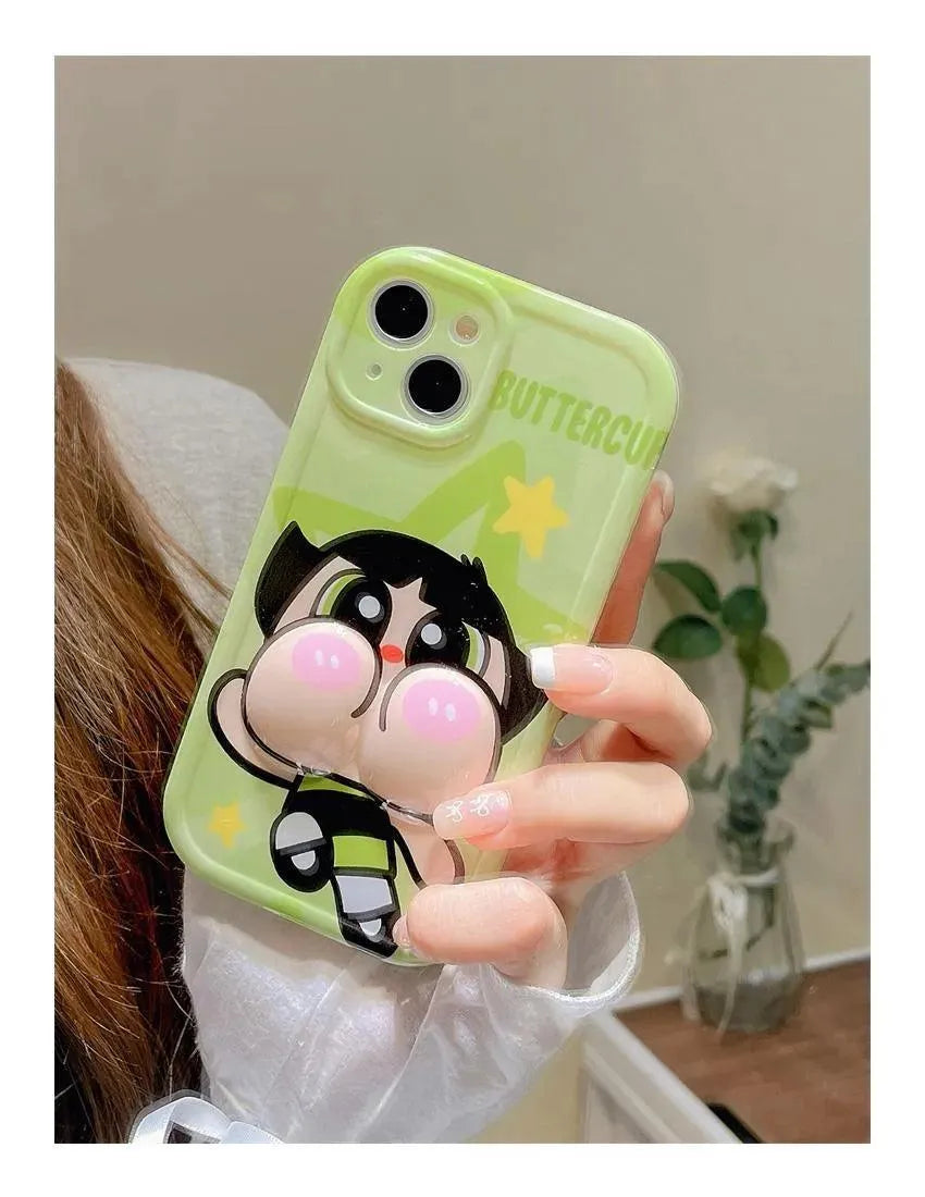 Puffy Powerpuff Girls Phone Case (For iPhones) - Bear Hugs