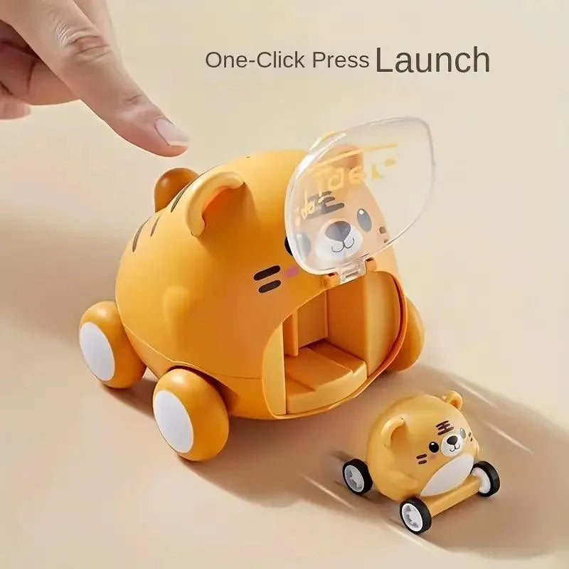 Push Down Cartoon Animal Car - Bear Hugs