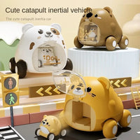 Push Down Cartoon Animal Car - Bear Hugs