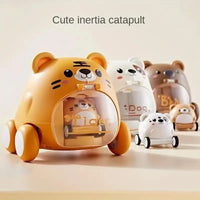 Push Down Cartoon Animal Car - Bear Hugs