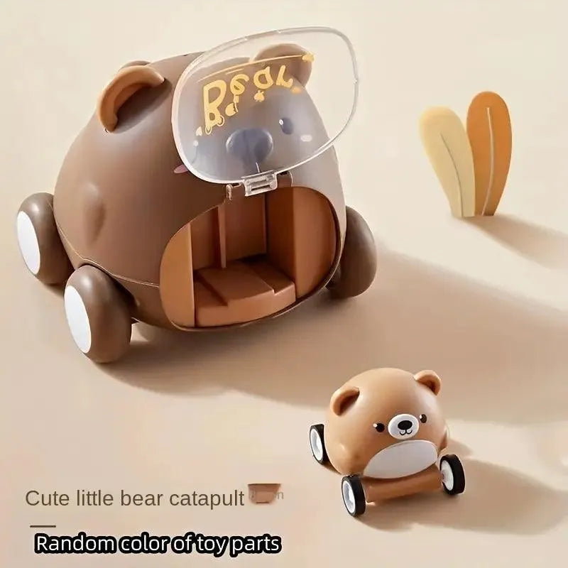 Push Down Cartoon Animal Car - Bear Hugs