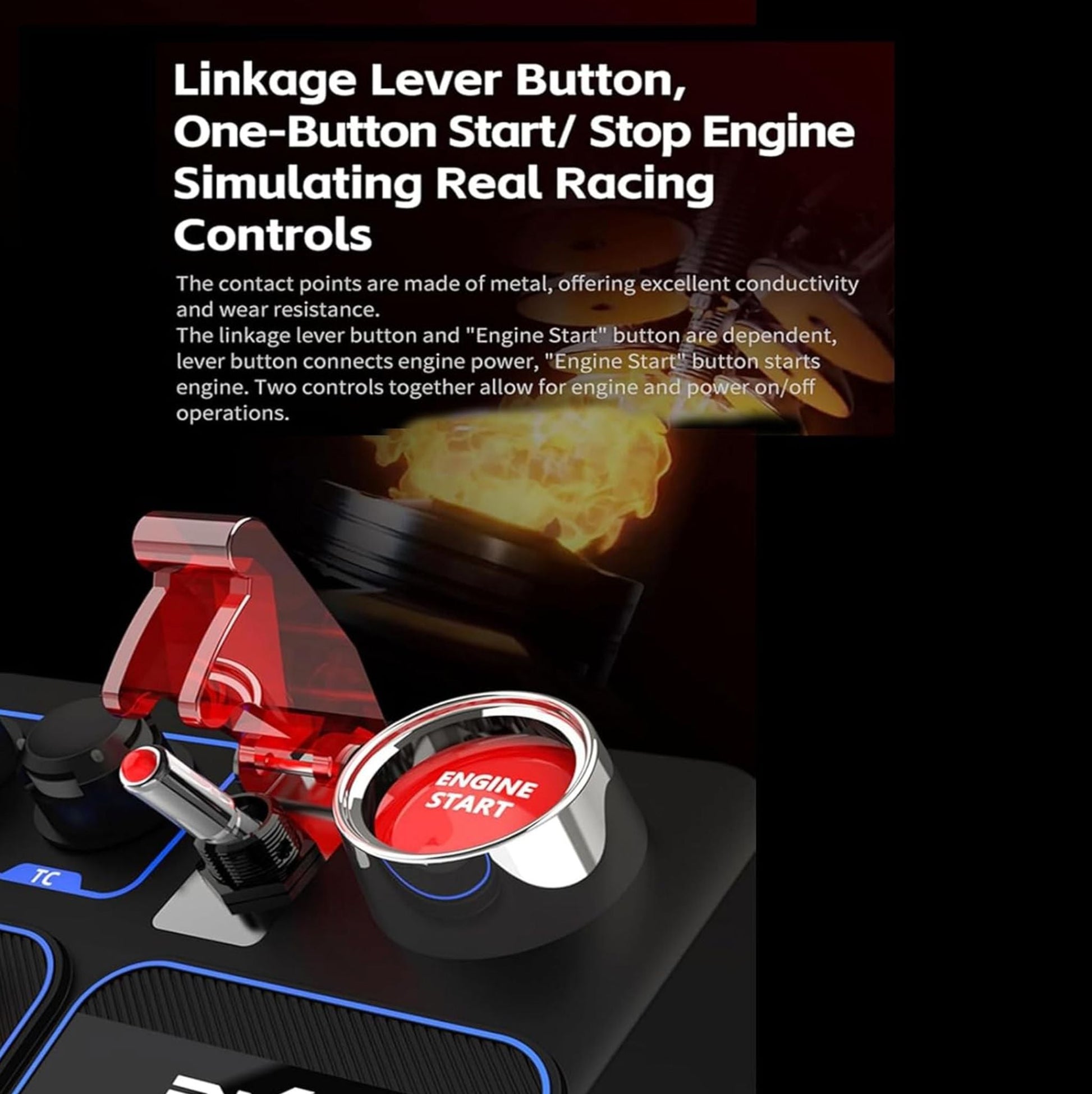 PXN-CB1 Multi-function Racing Button Box 30‑Key Sim Racing/Button Box for PC - Bear Hugs