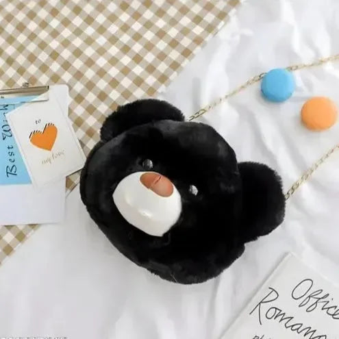 Fuzzy Fashion Teddy Sling Bag
