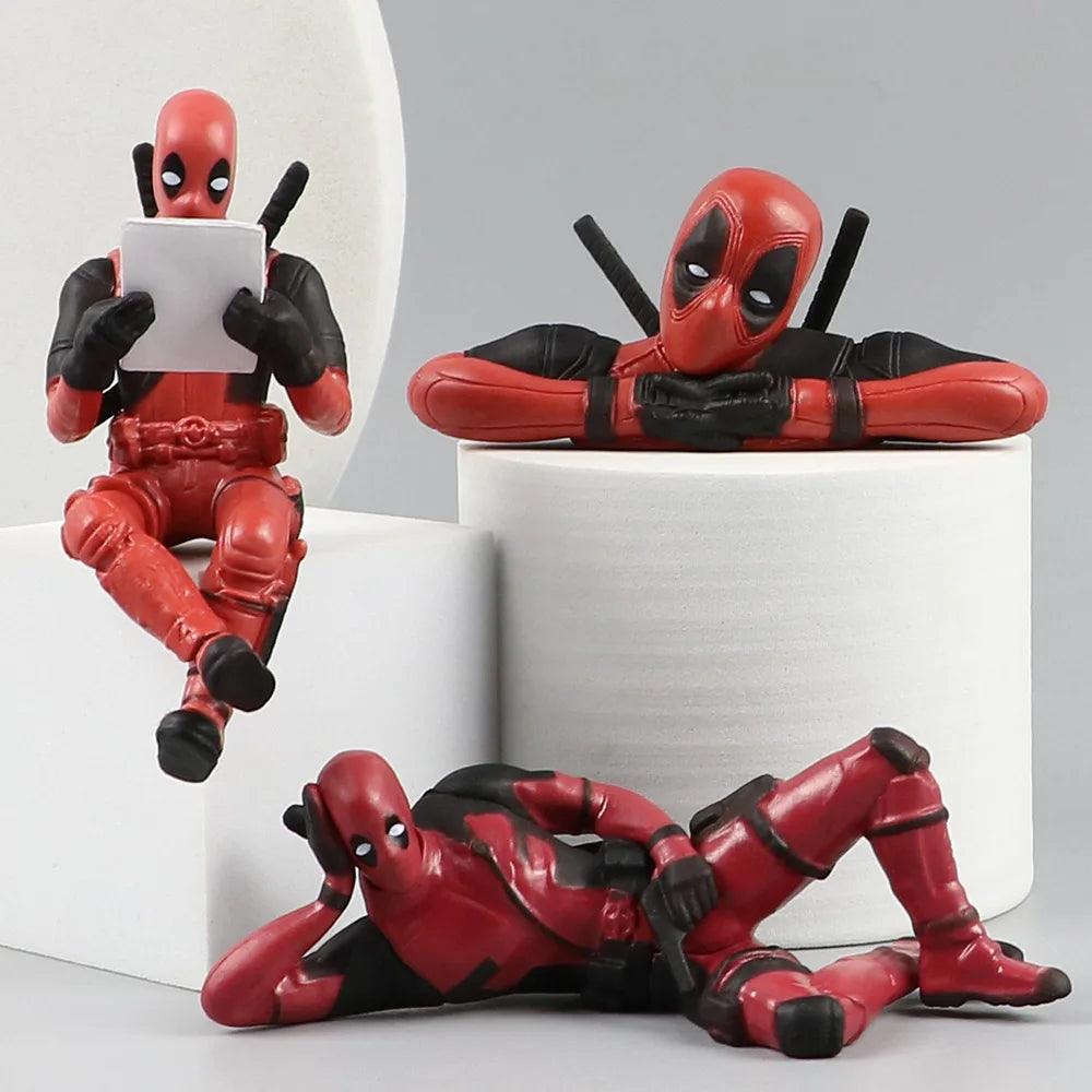 Quirky Deadpool Desk Figurine - Bear Hugs