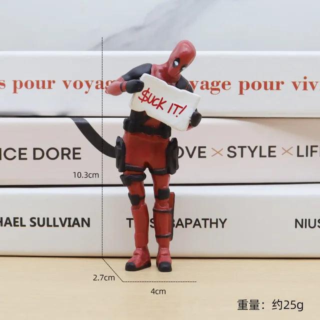 Quirky Deadpool Desk Figurine - Bear Hugs