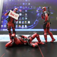 Quirky Deadpool Desk Figurine - Bear Hugs