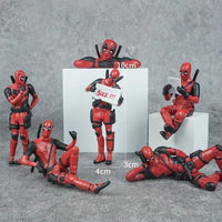 Quirky Deadpool Desk Figurine - Bear Hugs