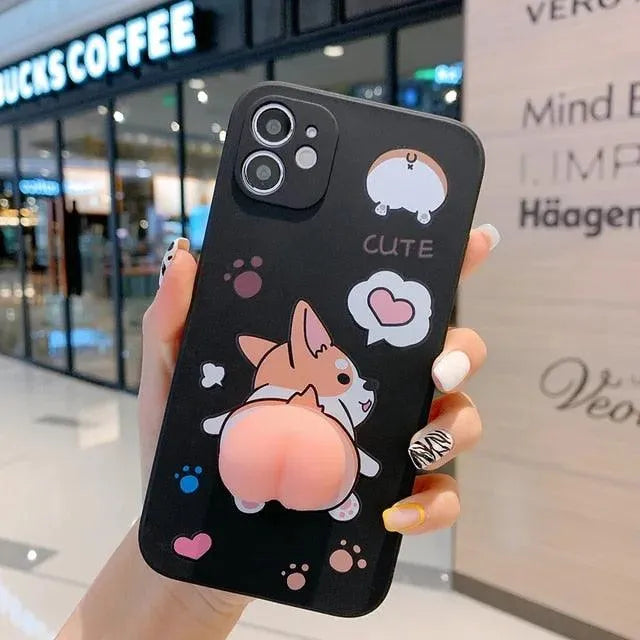 Quirky Dog Phone Case (For iPhone) - Bear Hugs