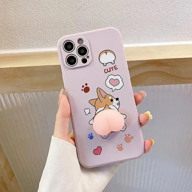 Quirky Dog Phone Case (For iPhone) - Bear Hugs