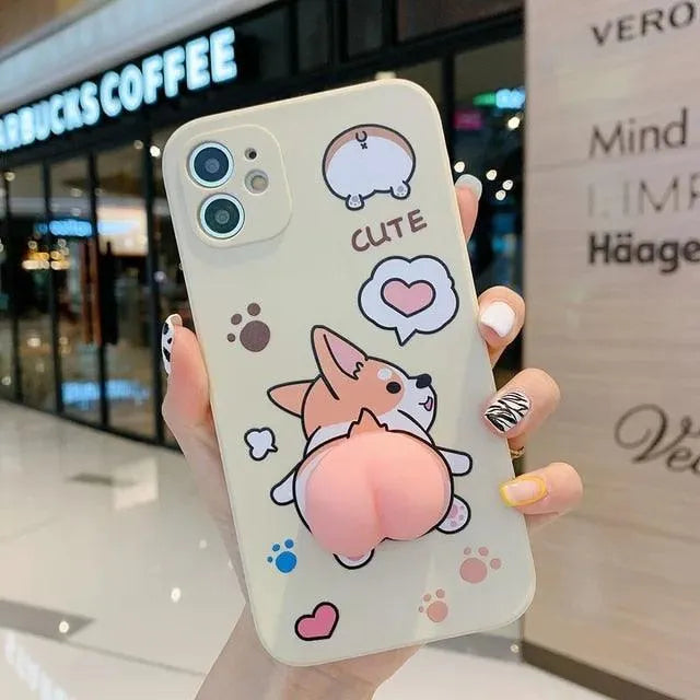 Quirky Dog Phone Case (For iPhone) - Bear Hugs