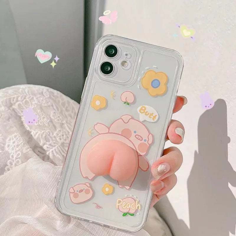 Quirky Piggy Air Pass Phone Case (For iPhone) - Bear Hugs