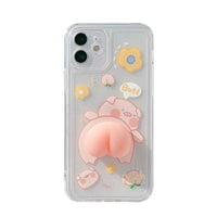 Quirky Piggy Air Pass Phone Case (For iPhone) - Bear Hugs