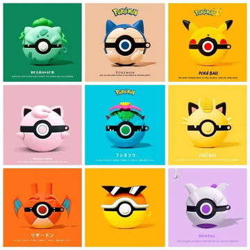 Quirky Pokeball Theme Case (For Airpods) - Bear Hugs