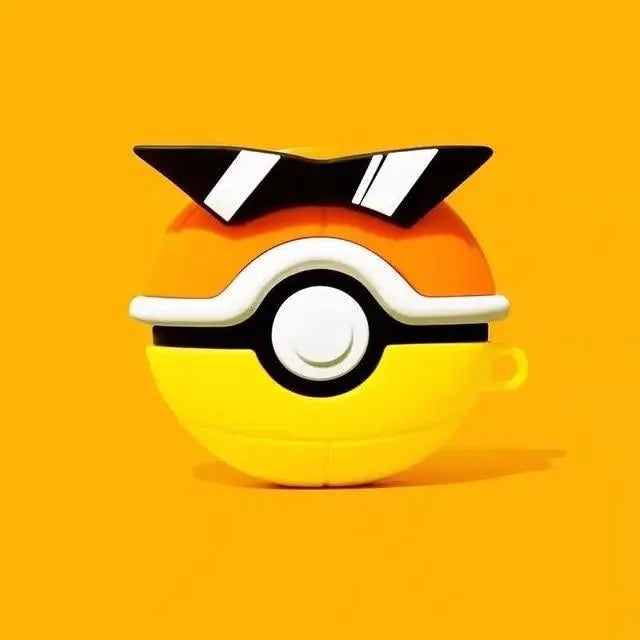 Quirky Pokeball Theme Case (For Airpods) - Bear Hugs