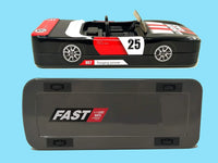 Racing Car Metal Pencil Box with Movable Wheels and Seats - Bear Hugs