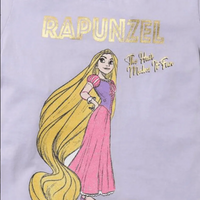 Rapunzel Print Round-Neck T-shirt - Bear Hugs