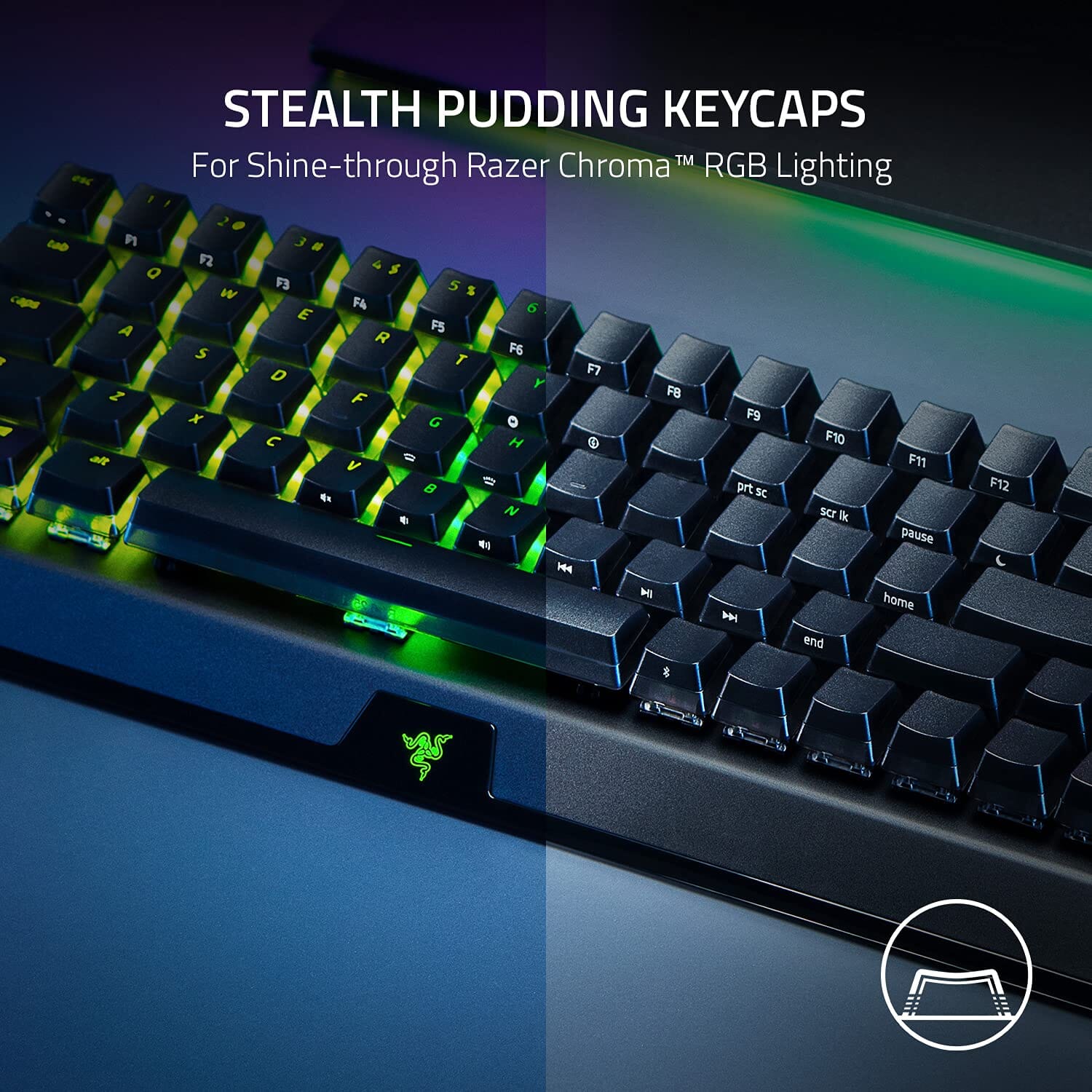 Razer Blackwidow V3 Mini Hyperspeed - Phantom Edition - Yellow Switch - Wireless 65% Mechanical Gaming Keyboard with Chroma RGB - Bear Hugs