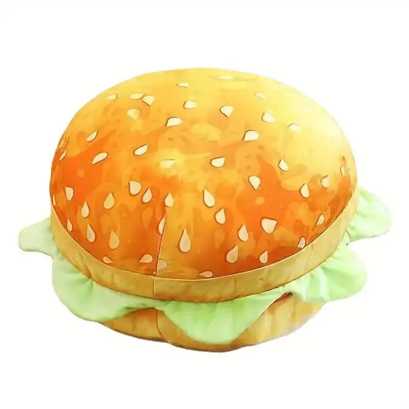 Realistic Burger Plush Pillow - Bear Hugs