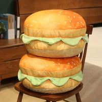 Realistic Burger Plush Pillow - Bear Hugs