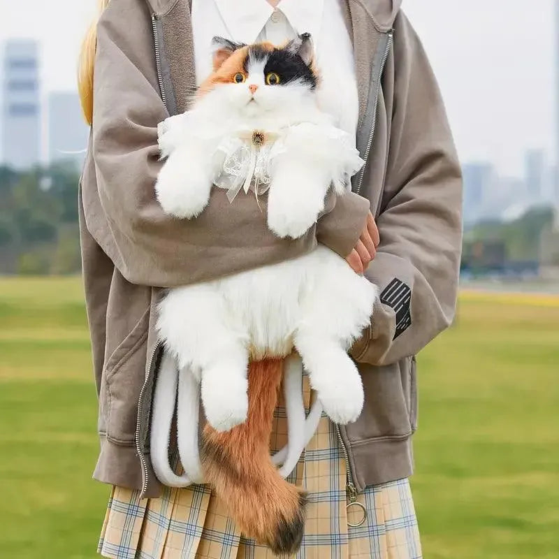 Realistic Live Cat Shaped Backpack - Bear Hugs