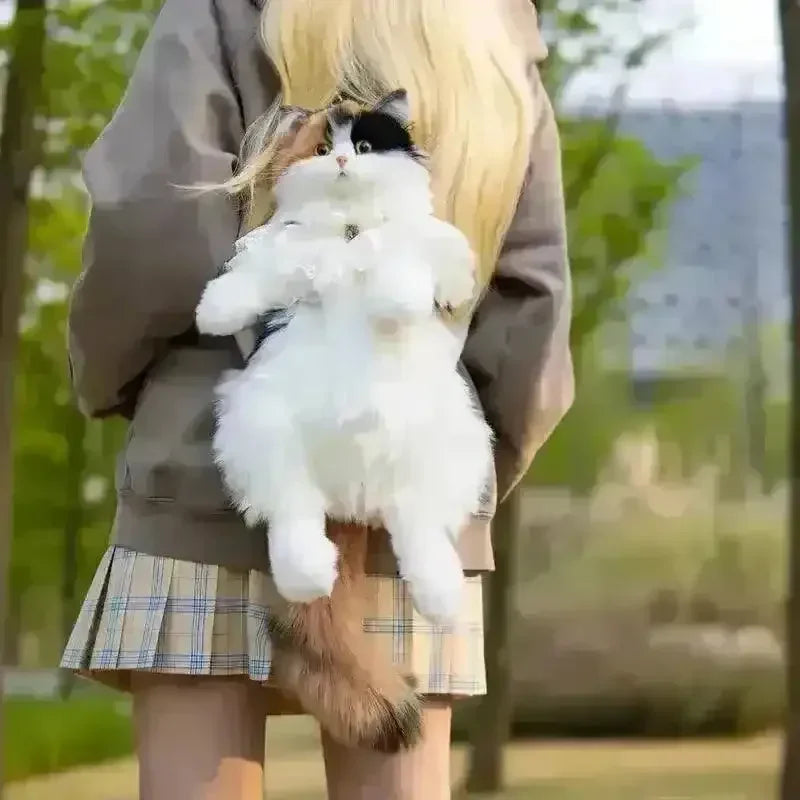 Cat Shaped Bag Realistic Live Cat Shaped Backpack Unique Design