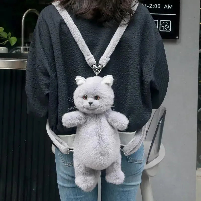 Realistic Live Cat Shaped Backpack - Bear Hugs