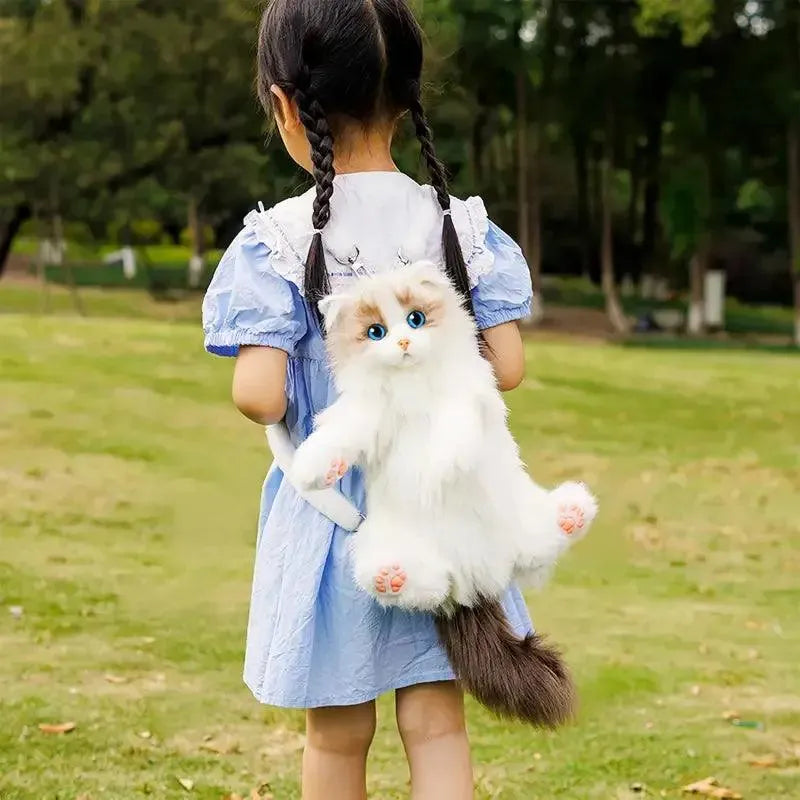 Realistic Mini Cat Shaped Backpack - Bear Hugs