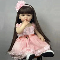 Realistic Silicon Baby Girl Doll (55 cm) - Bear Hugs