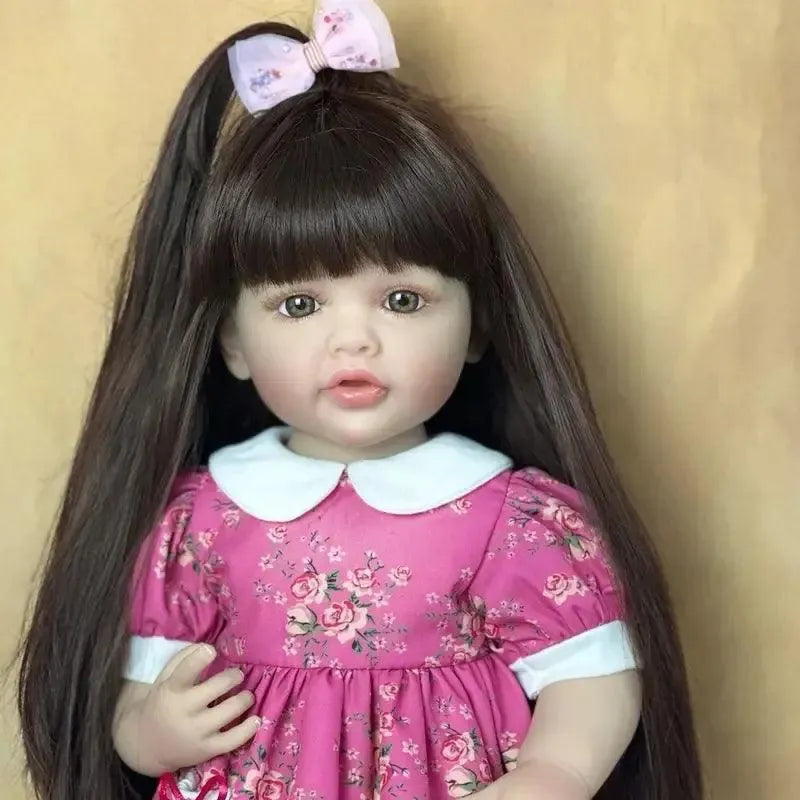 Realistic Silicon Baby Girl Doll (55 cm) - Bear Hugs