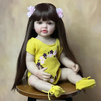 Realistic Silicon Baby Girl Doll (55 cm) - Bear Hugs