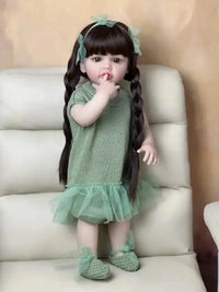 Realistic Silicon Baby Girl Doll (55 cm) - Bear Hugs