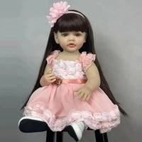 Realistic Silicon Baby Girl Doll (55 cm) - Bear Hugs