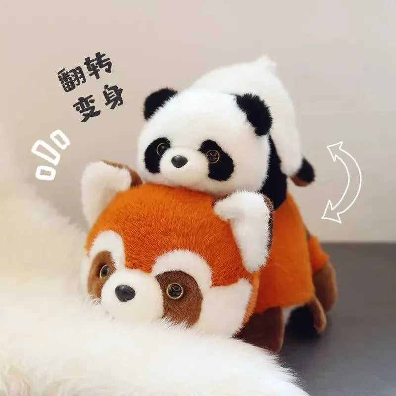 Red and White Panda Transforming Doll - Bear Hugs