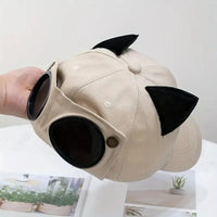 Retro Aviator Hat with Glasses - Bear Hugs