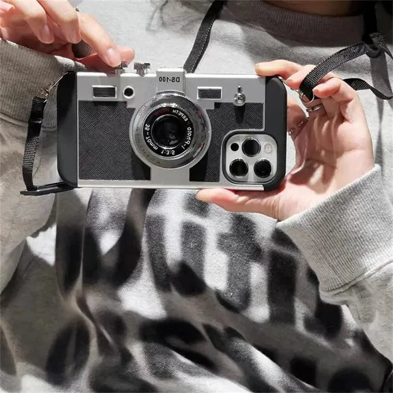 Retro Camera Case (For iPhones) - Bear Hugs