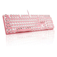 Retro-Style MageGee Mechanical Gaming LED Backlit Keyboard - Bear Hugs