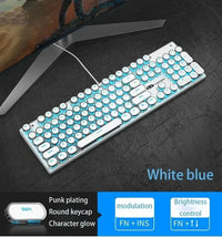 Retro-Style MageGee Mechanical Gaming LED Backlit Keyboard - Bear Hugs