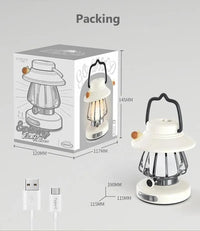 Retro USB Touch Dimming LED Lantern - Bear Hugs