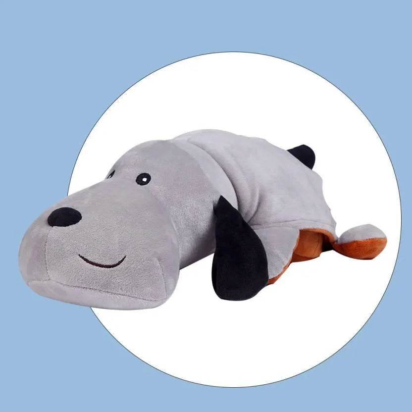 Reversible 2 in 1 Dog Plush Pillow - Bear Hugs