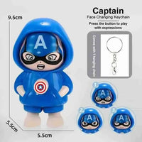 Captain America Face-Changing Keychain