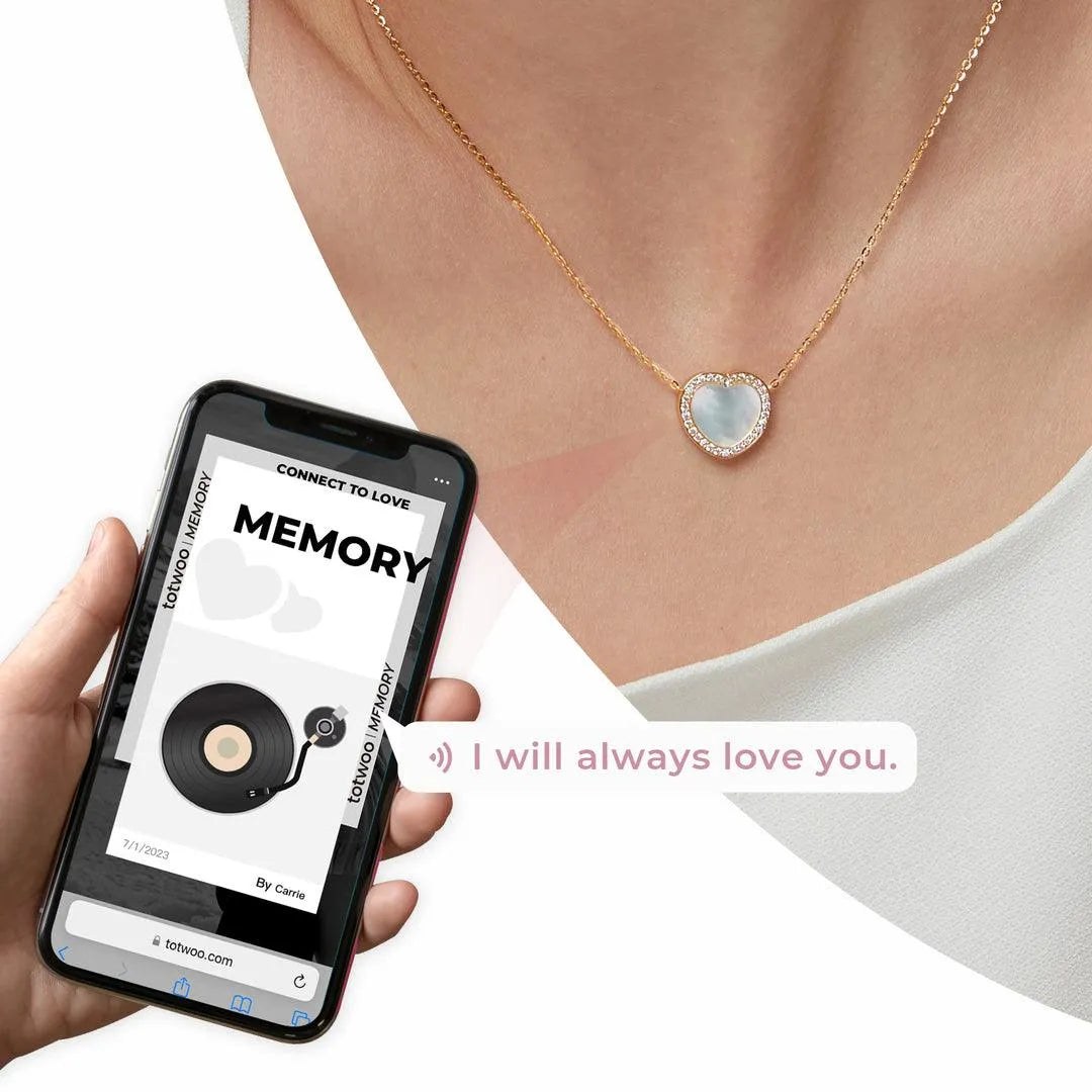 Romantic Memory Digital Locket Necklace - Bear Hugs