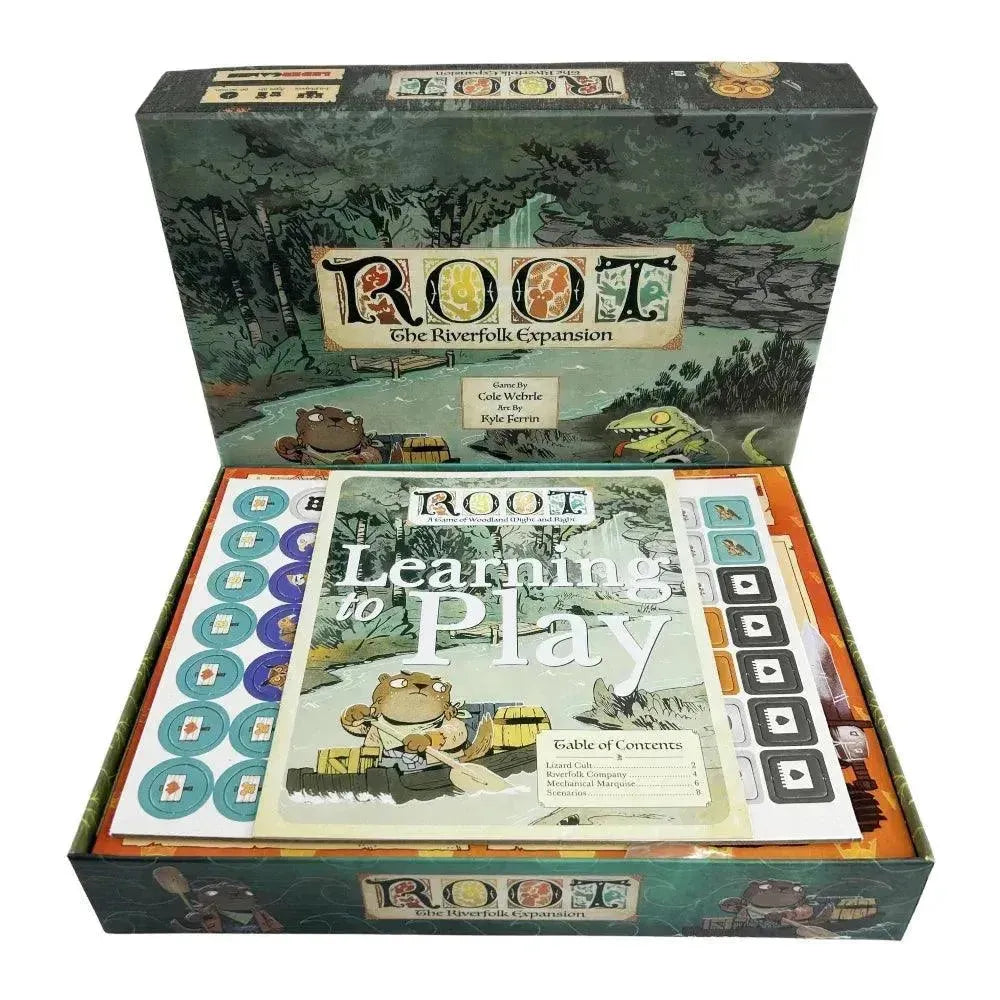 Deals ROOT A GAME OF WOODLAND MIGHT AND RIGHT BOARD GAME W/ RIVERFOLK EXPANSION