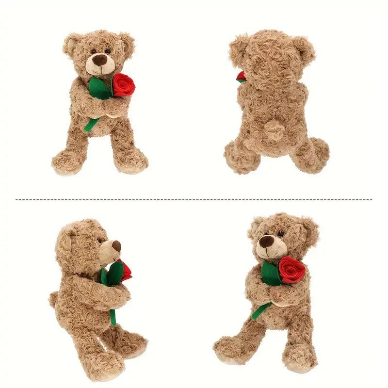 Rose Teddy Bear (30 cm) - Bear Hugs