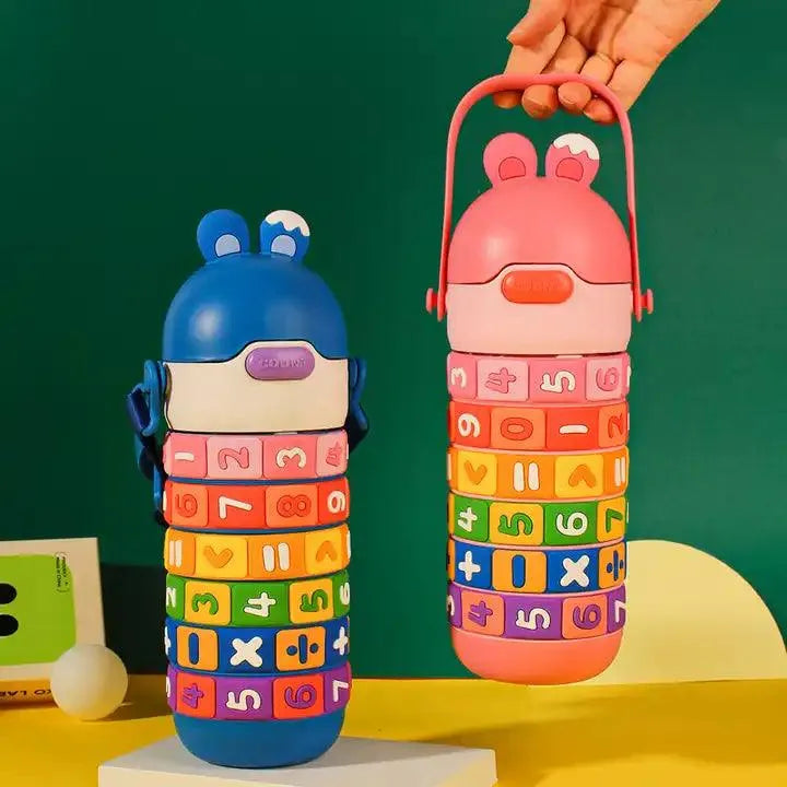 Rotating Numbers Educational Bottle For Kids (430 ml) - Bear Hugs