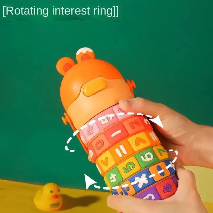 Rotating Numbers Educational Bottle For Kids (430 ml) - Bear Hugs