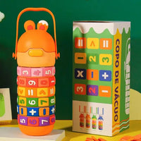 Rotating Numbers Educational Bottle For Kids (430 ml) - Bear Hugs