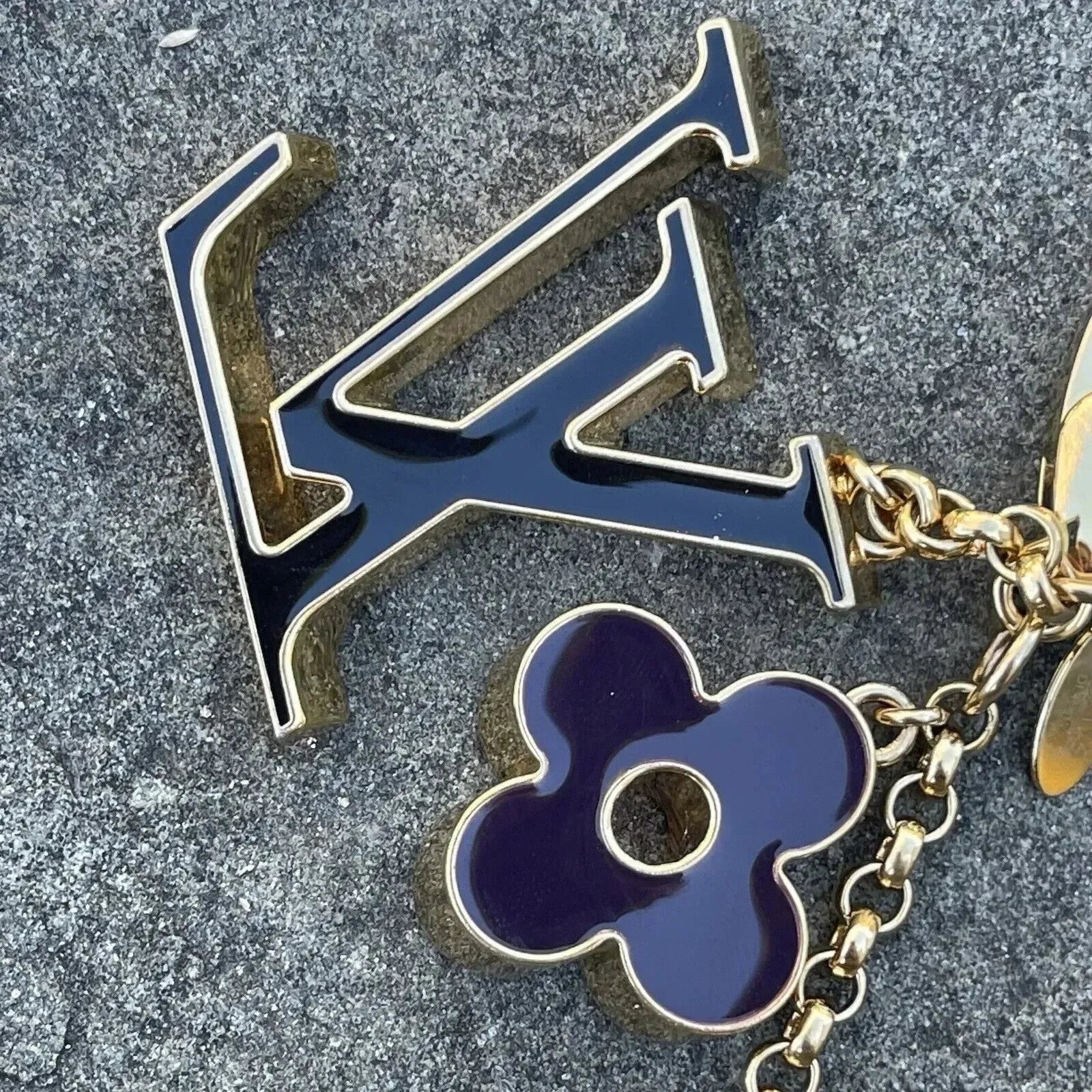 Luxe Monogram Petal Bag Charm