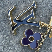 Luxe Monogram Petal Bag Charm