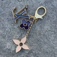 Luxe Monogram Petal Bag Charm